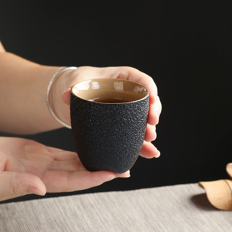 TANGPIN Black Crockery Ceramic Teacup