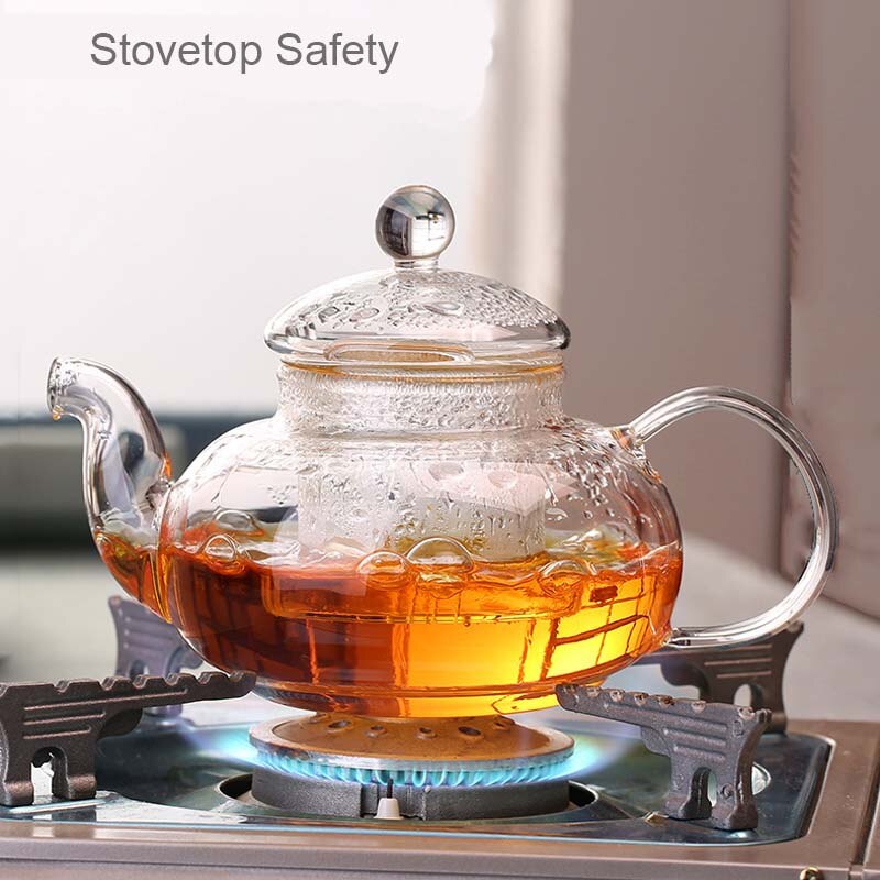 BORREY Heat Resistant Glass Teapot